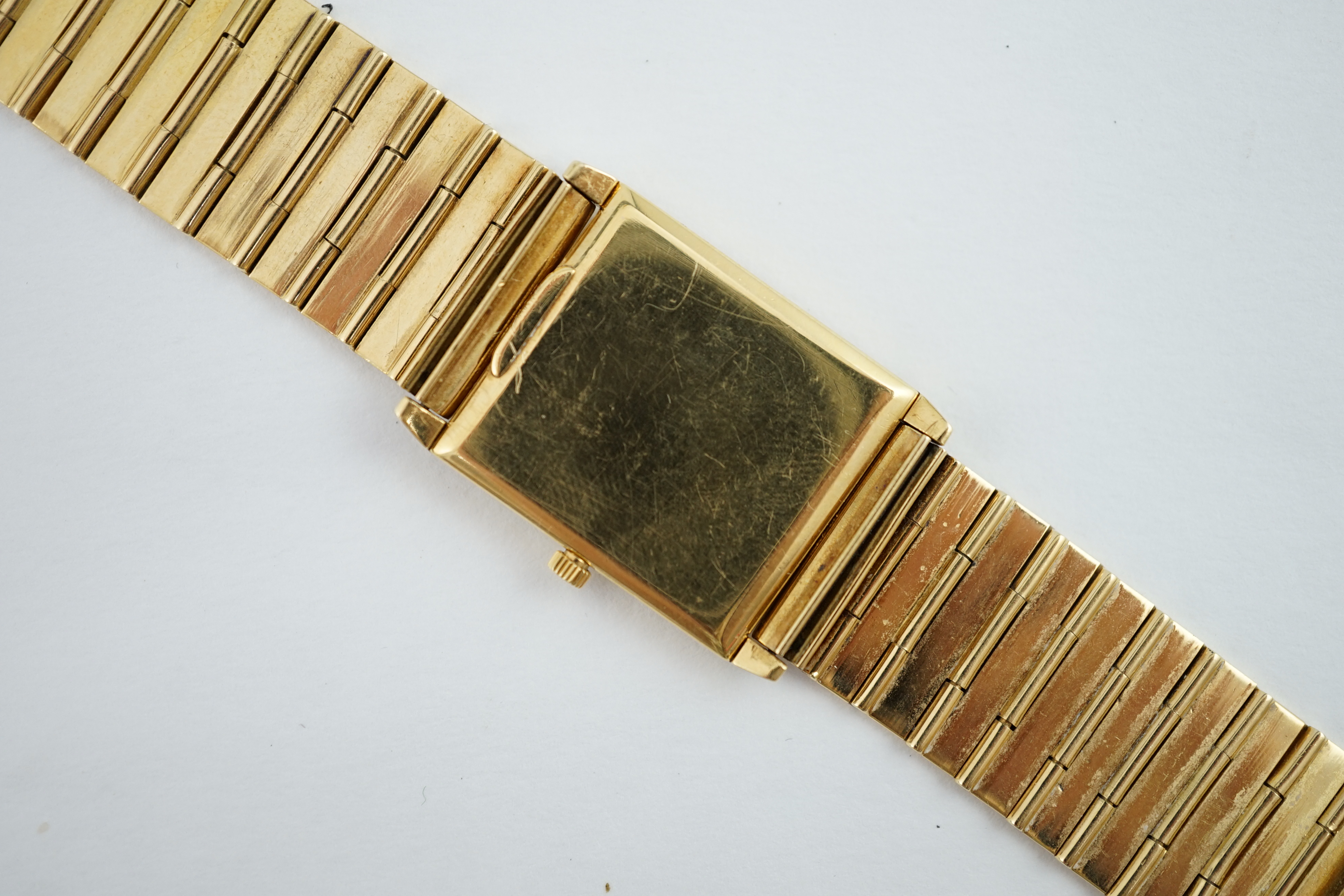 A gentleman's 1960's 18ct gold Vacheron & Constantin manual wind dress wrist watch, on an 18k gold bracelet